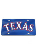 Texas Rangers Team Script Mirror Car Accessory License Plate