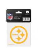 Pittsburgh Steelers 4x4 Full Color Auto Decal - Black