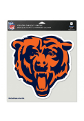 Chicago Bears 8x8 Full Color Logo Auto Decal - Orange