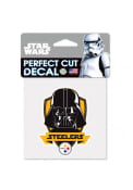 Pittsburgh Steelers 4x4 Star Wars Darth Vader Auto Decal - Black