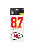 Travis Kelce Kansas City Chiefs 2 Pack Player Auto Decal - Red