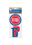 Detroit Pistons Perfect Cut Auto Decal - Blue