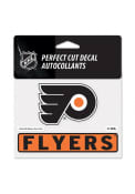 Philadelphia Flyers Team Name and Logo Auto Decal - Black