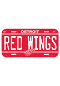 Detroit Red Wings Team Name Car Accessory License Plate