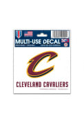 Cleveland Cavaliers 3x4 Team Logo with Team Name Auto Decal - Maroon