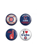 Chicago Cubs 4 Pack 1.25 Inch Button