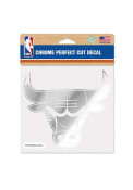 Chicago Bulls Perfect Cut Auto Decal - Silver