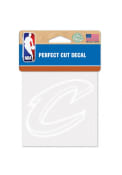 Cleveland Cavaliers 4x4 Perfect Cut Auto Decal - White