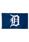 Detroit Tigers Deluxe 3x5 inch Navy Blue Silk Screen Grommet Flag
