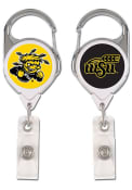 Wichita State Shockers Two-Sided Premium Retractable Badge Holder