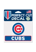 Chicago Cubs 4.5X5.75 Auto Decal - Blue