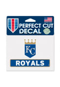 Kansas City Royals 4.5X5.75 Auto Decal - Blue