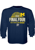 Michigan Wolverines Youth Navy Blue Buzzed T-Shirt