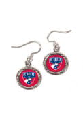 FC Dallas Womens Hammered Earrings - Red