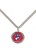 FC Dallas Womens Hammered Necklace - Red