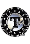 Texas Rangers Chrome Car Emblem - Grey