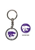 Purple K-State Wildcats Spinner Keychain