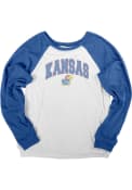 Kansas Jayhawks Womens Cozy Crew Sweatshirt - White
