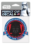 Chicago Cubs 4X4 Darth Vader Auto Decal - Blue