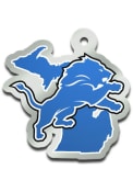 Detroit Lions State Shape Keychain