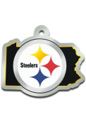 Pittsburgh Steelers State Shape Keychain
