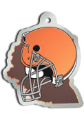 Cleveland Browns State Shape Keychain