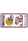 LSU Tigers 2-Pack Decal Combo License Frame