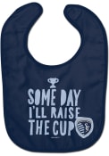 Sporting Kansas City Baby Someday Ill Raise the Cup Bib - Blue