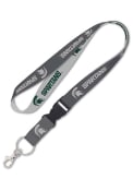 Michigan State Spartans Charcoal Lanyard