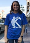 Kansas City Blue Monogram Short Sleeve T Shirt