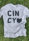 Cincinnati Grey Cincy Home Short Sleeve T Shirt