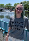 Detroit Grey Drinking Team Short Sleeve T Shirt