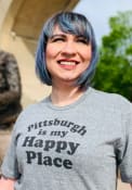 Pittsburgh Grey Happy Place Short Sleeve T Shirt
