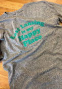 East Lansing Grey Happy Place Short Sleeve T Shirt