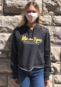 Missouri Tigers Womens Cassie High Jinks Cropped Hooded Sweatshirt - Black