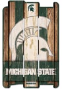 Michigan State Spartans 11x17 Vertical Plank Sign