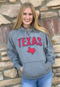 Texas Grey State Long Sleeve Fleece Hood Sweatshirt