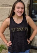 Pittsburgh Womens Grey Wordmark Tank Top