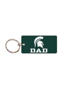 Michigan State Spartans Dad Keychain