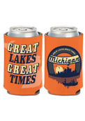 Michigan 12 oz. Can 2-sided Great Lakes Great Times Coolie