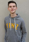 Pittsburgh Grey Yinz Long Sleeve Fleece Hood Sweatshirt