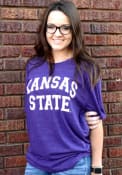 K-State Wildcats Arch Team Name Fashion T Shirt - Purple
