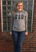 Manhattan Heather Grey MHK State Shape Long Sleeve Fleece Hood Sweatshirt