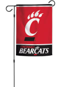 Red Cincinnati Bearcats 12x18 inch 2-Sided Garden Flag