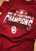 Oklahoma Sooners 2019 Big 12 Football Conference Champions T Shirt - Crimson