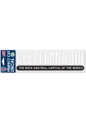 Cleveland 3x10 Rock and Roll Capital Auto Decal - White