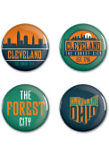 Cleveland 4 Pack Buttons Button