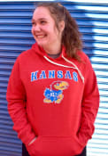 Kansas Jayhawks Rally Arch Mascot Fashion Hood - Red