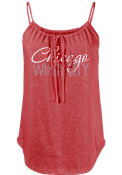 Chicago Womens Red Fault Line Jr Tank Top