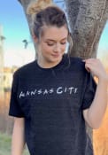 Kansas City Black Wordmark Dots Short Sleeve T Shirt